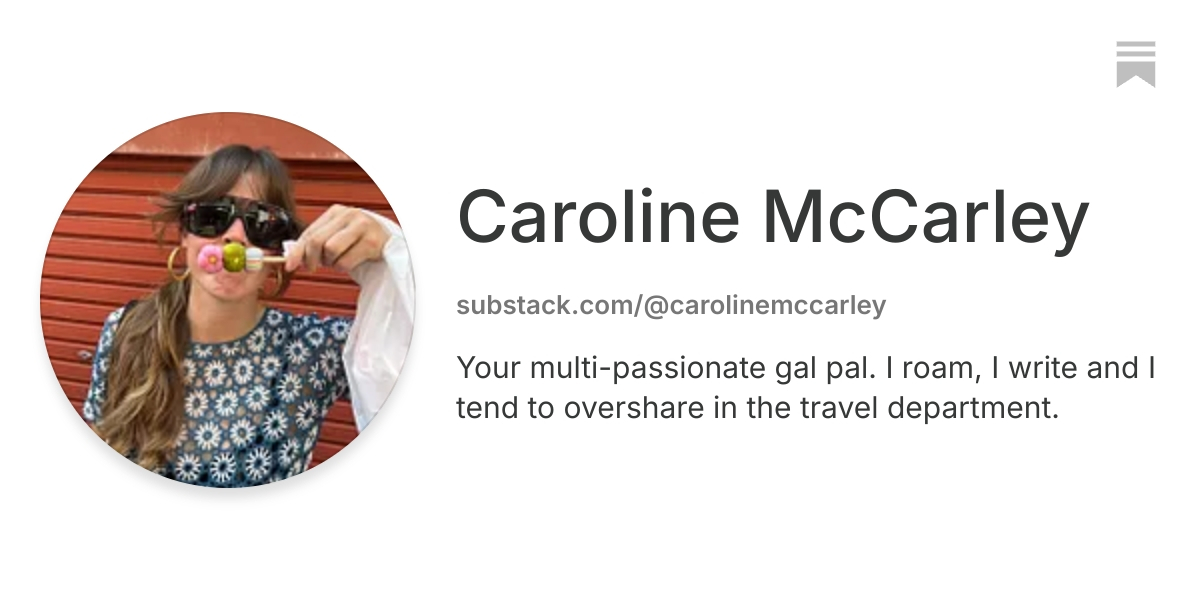 Caroline McCarley | Substack