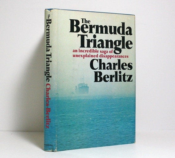 The Bermuda Triangle, Charles Berlitz, Classic 1974 Hardcover First  Edition, Unexplained Disappearances of Planes and Ships, Collectible - Etsy