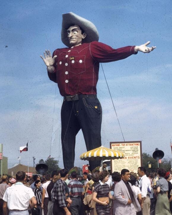 Big Tex in 1952 Big Tex in 1952