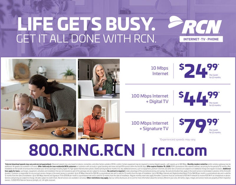 FRIDAY, OCTOBER 2, 2020 Ad - RCN - Morning Call