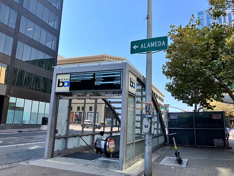 San Francisco skyline and the Painted Ladies, Bay Area Rapid Transit (BART), Ghiradelli Chocolate