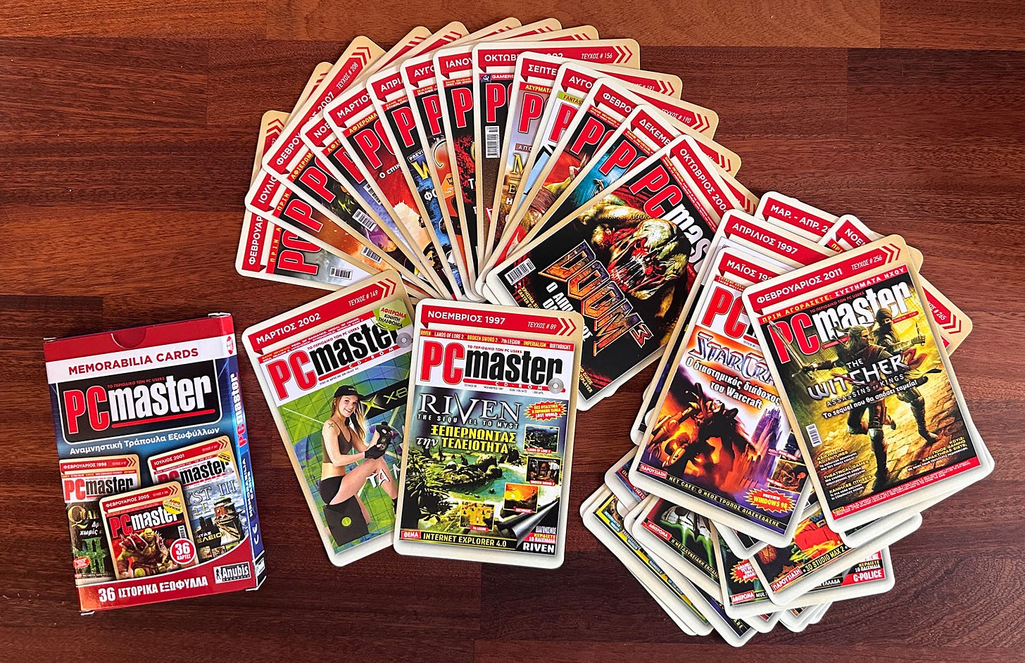 Οι επετειακές κάρτες με εξώφυλλα του PC master