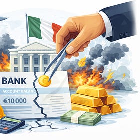 Se scoppia la guerra, lo Stato può entrare nel tuo conto corrente? La “difesa” dell’oro