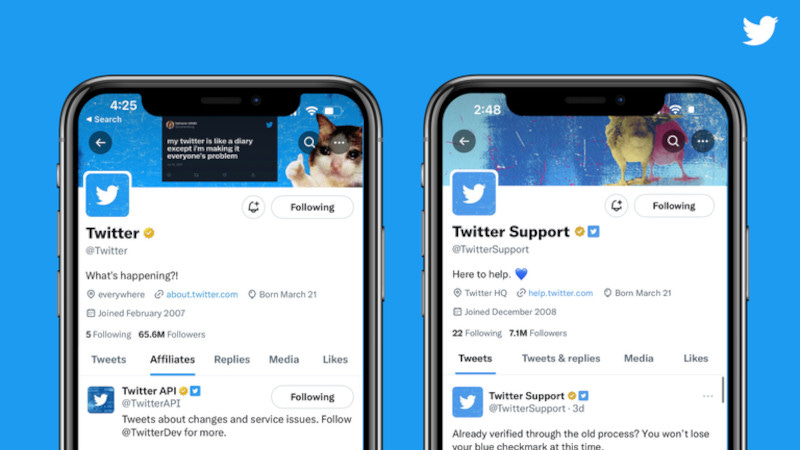 The Twitter app on a phone The Twitter app on a phone