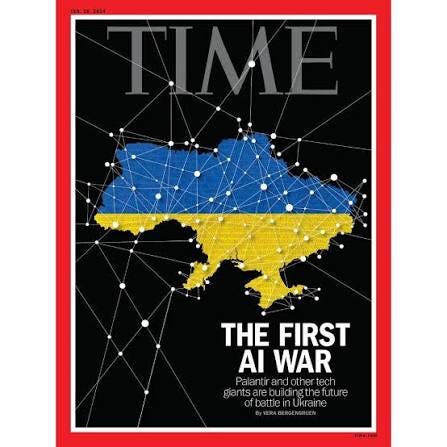 Το νέο εξώφυλλο του TIME: Πώς οι εταιρείες τεχνολογίας μετατρέπουν την Ουκρανία σε πολεμικό εργαστήριο. Στον ενάμιση χρόνο από τότε που ο Διευθύνων Σύμβουλος της Palantir, Alex Karp, συναντήθηκε με τον Volodymyr Zelensky, η Palantir έχει ενσωματωθεί