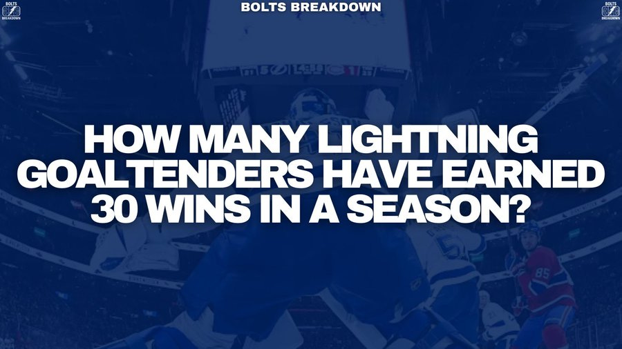 Tampa Bay Lightning Trivia: "How many Lightning goaltenders have earned 30 wins in a season?"