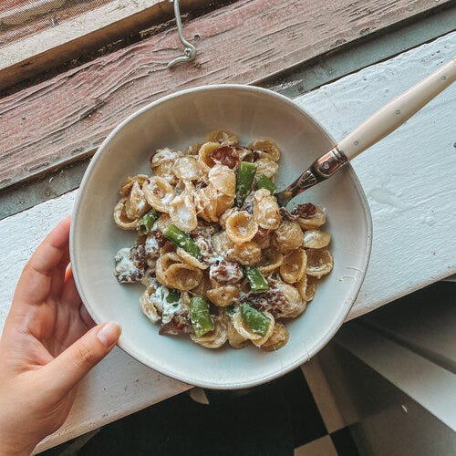 Orecchiette w/ Peas (pg. 151)