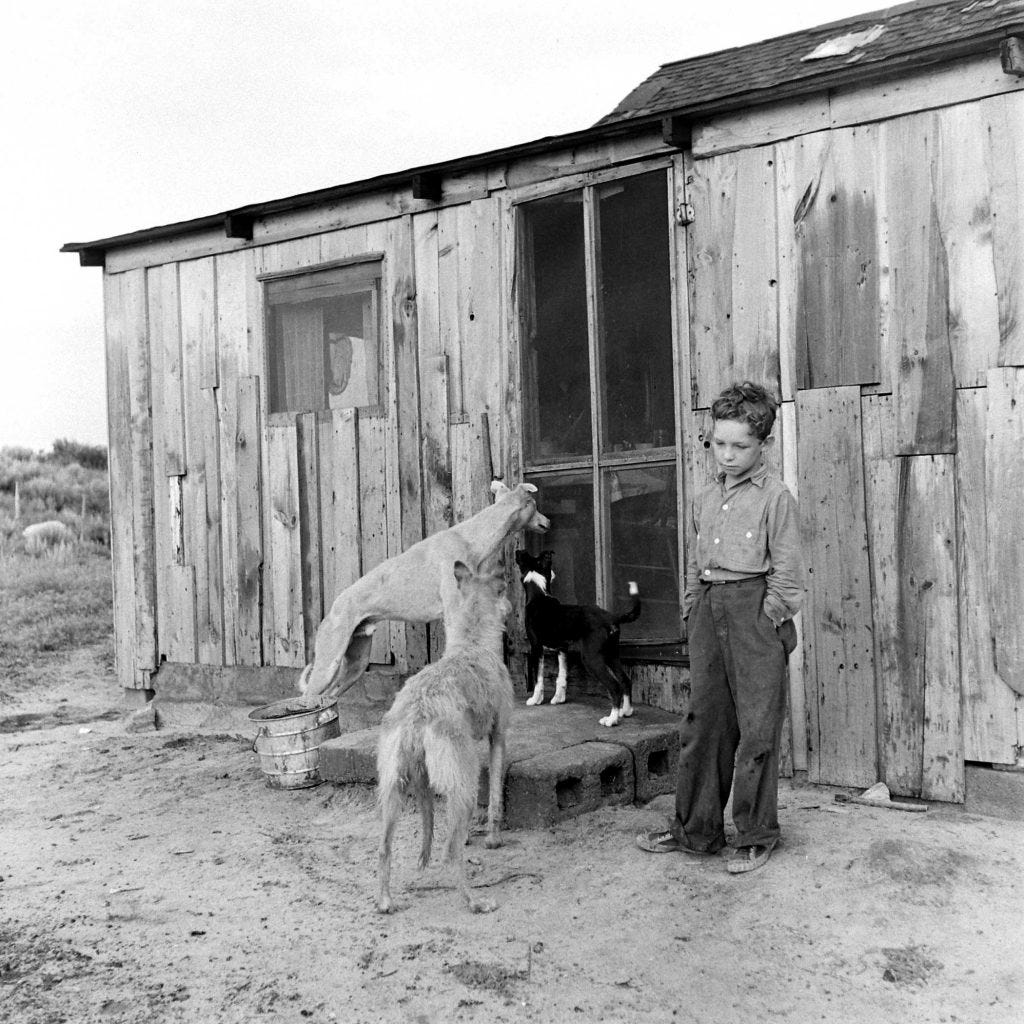 Life during the Dust Bowl in Oklahoma, 1942.