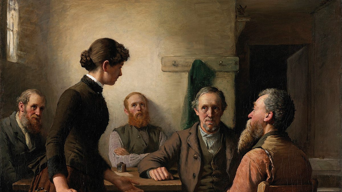 A Meeting Of The School Trustees
