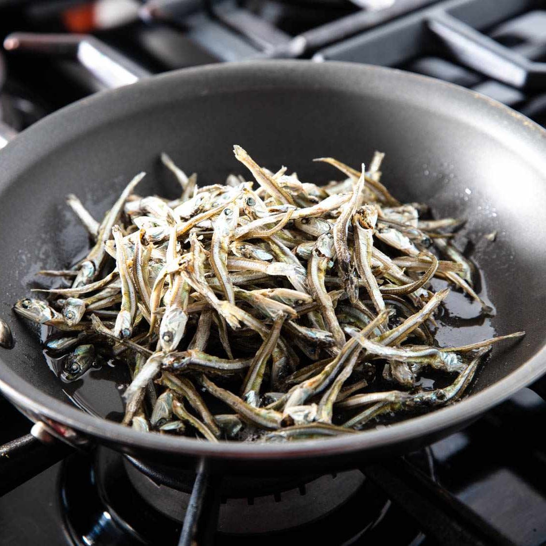 out of the frying pan