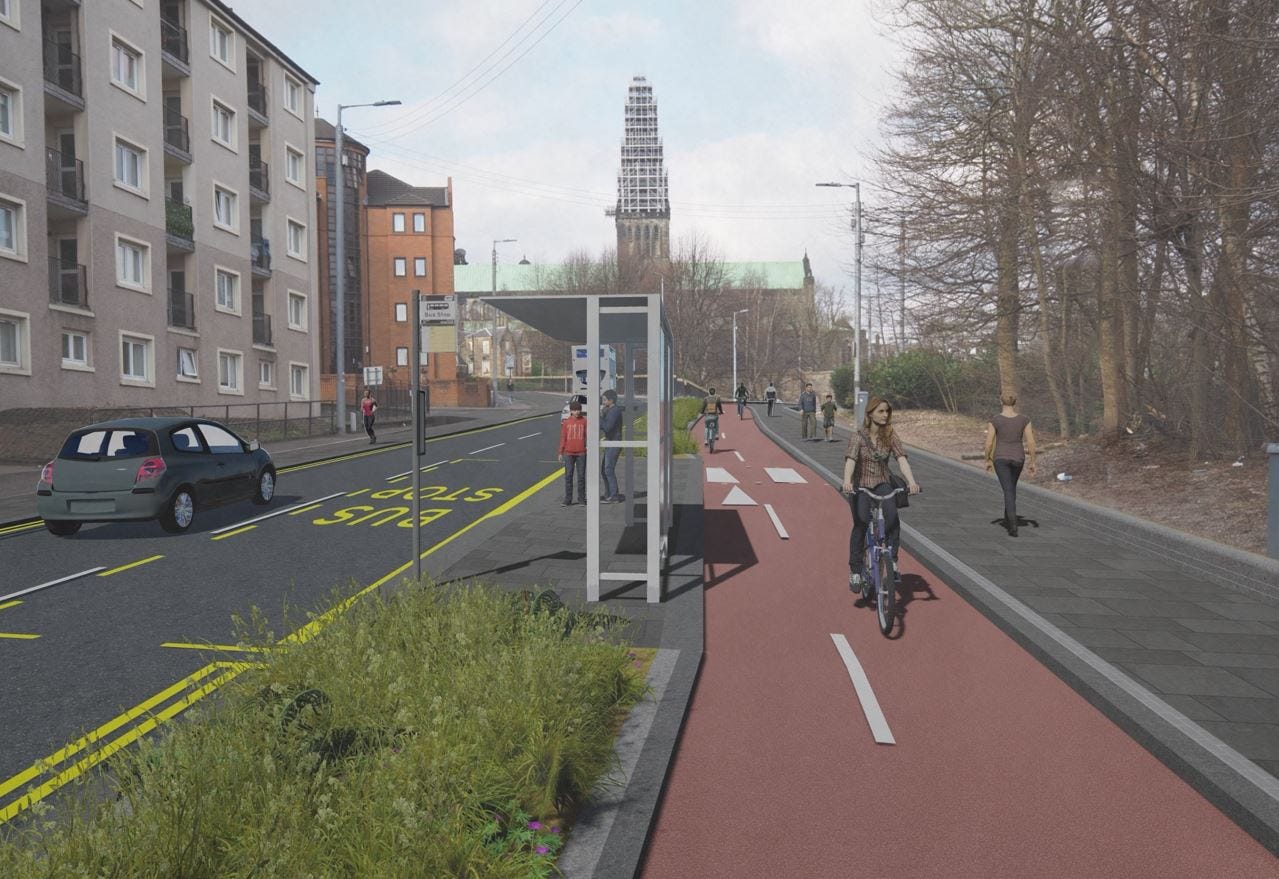 How the John Knox Street Avenues Plus project may look like when complete.