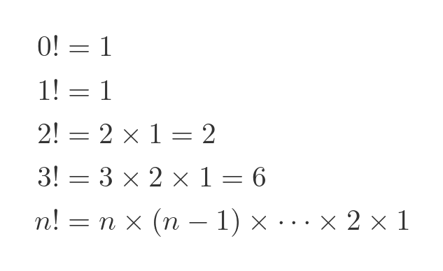 Factorial definition