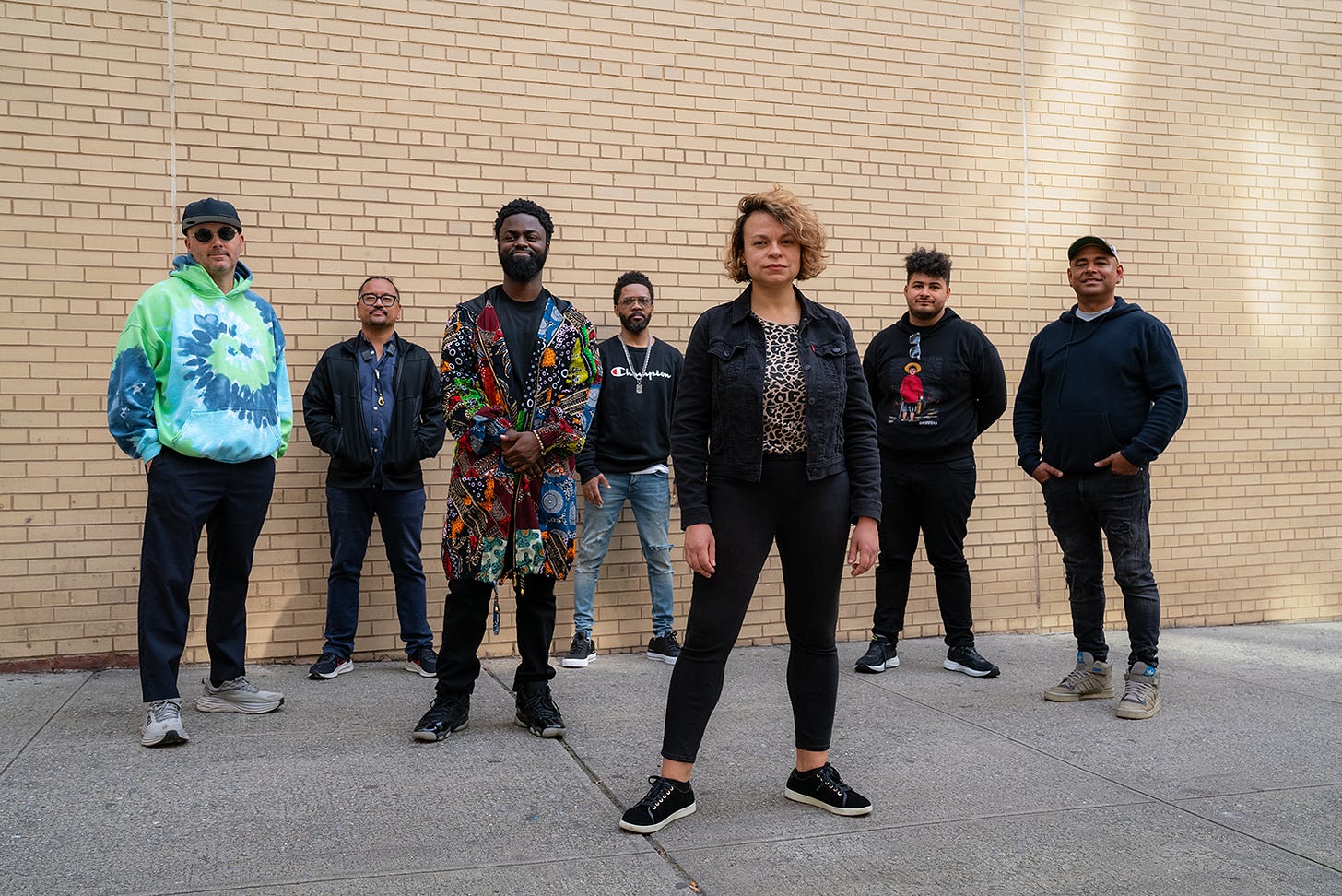 L-R: Kim Cass, Jon Irabagon, Marcus Gilmore, Mark Shim, Patricia Brennan, Adam O’Farrill, Mauricio Herrera L-R: Kim Cass, Jon Irabagon, Marcus Gilmore, Mark Shim, Patricia Brennan, Adam O’Farrill, Mauricio Herrera