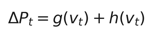 ΔP = g(v) + h(v)