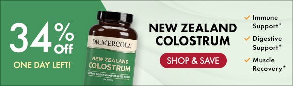 Get 34% Off on New Zealand Colostrum