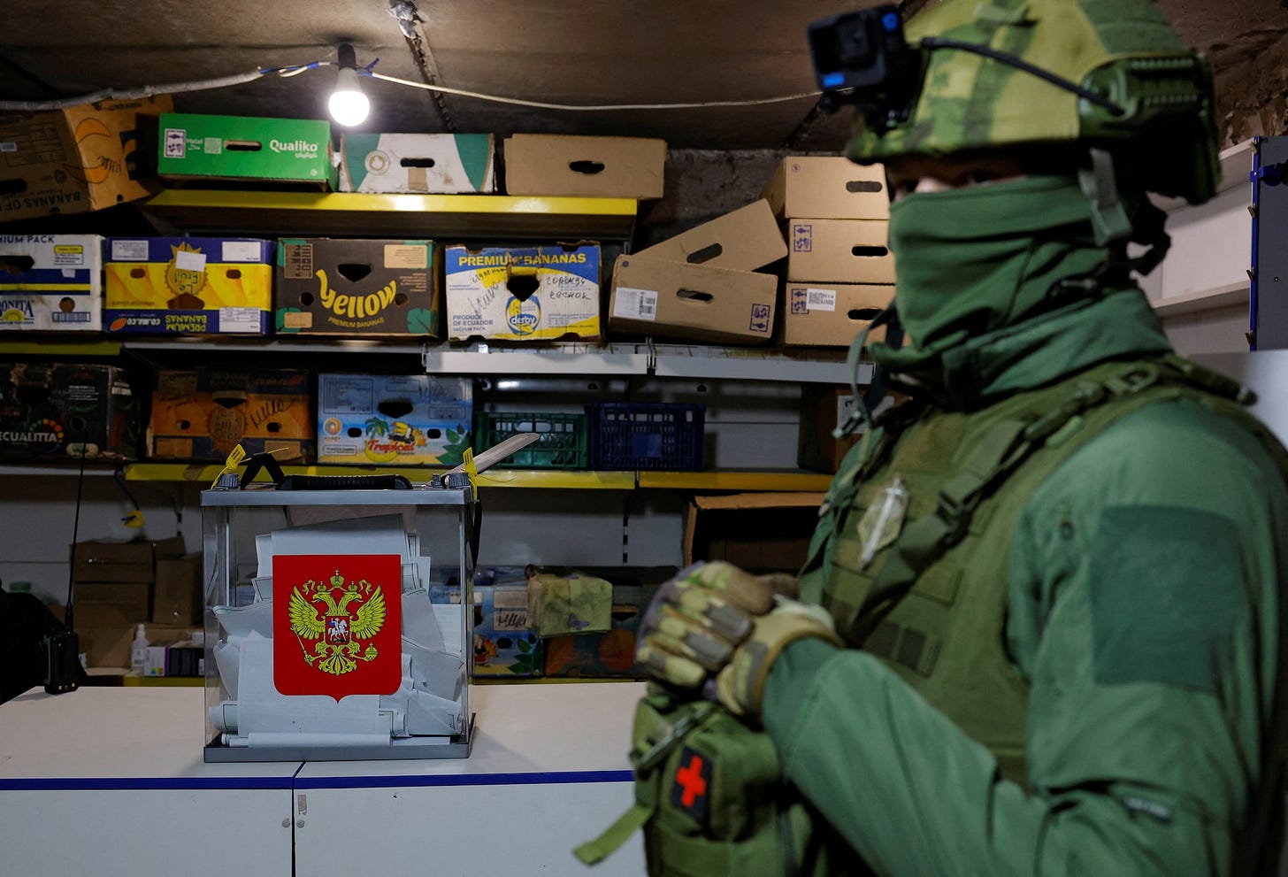Residents of Avdiivka vote in Russia's presidential election