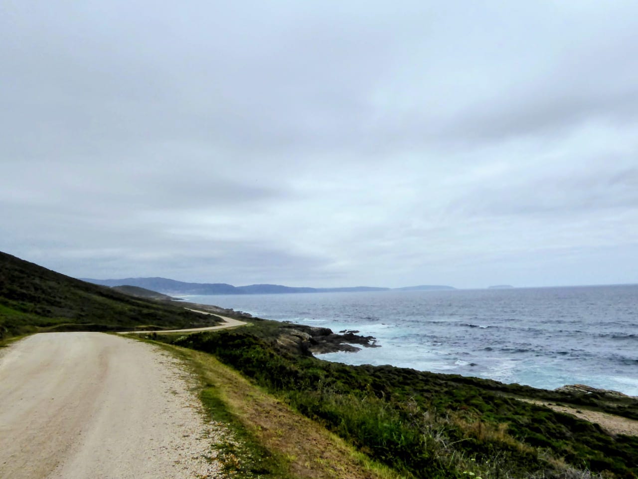 Path along the coast