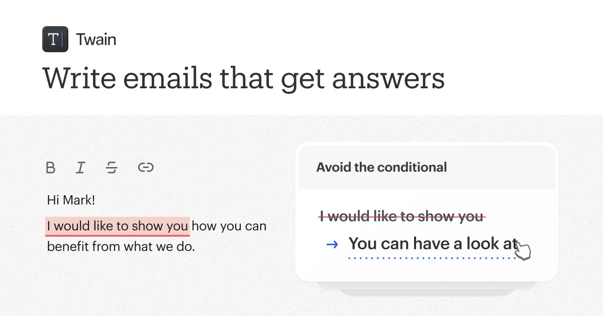 Twain - AI communication assistant for outreach
