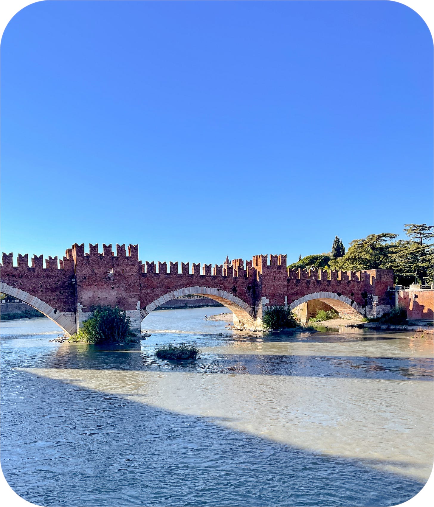 Bridge near Castelvecchio. Verona, Italy