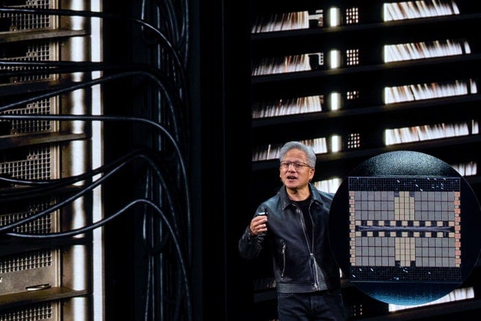 Jensen Huang speaking at the Nvidia AI summit