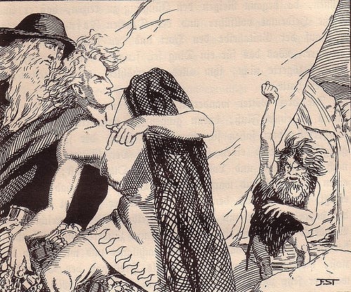 Odin norse god baugi well of wisdom. 