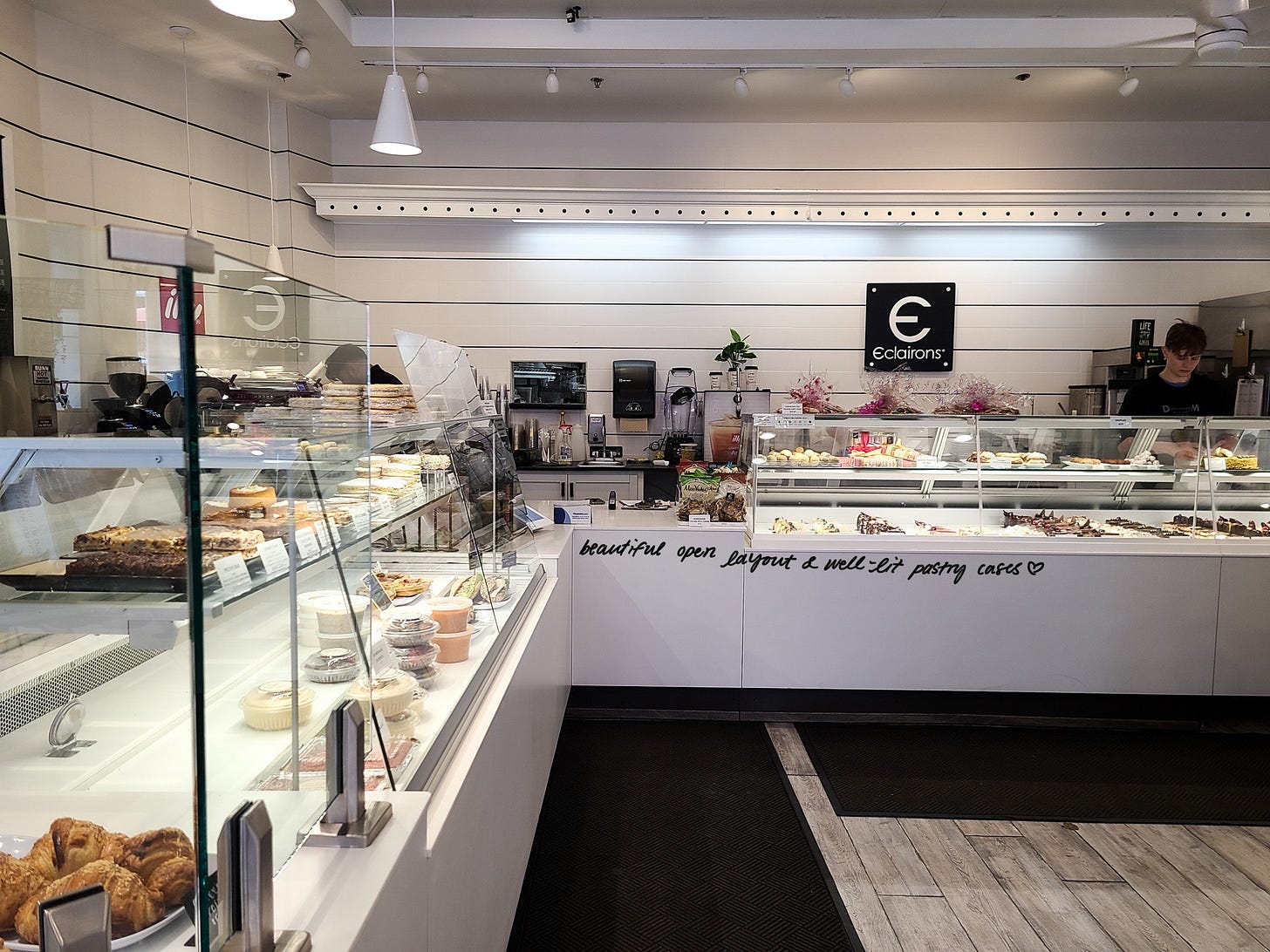 Eclairons pastry cases