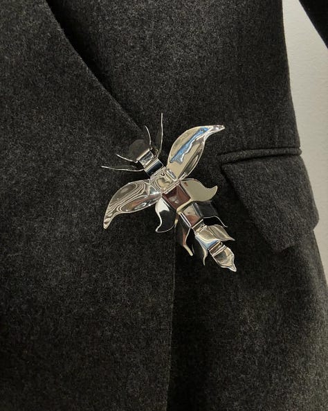 The Bug brooch, by Kinraden’s Sarah Emilie Müllertz and Charlotte Søeborg Ohlesen