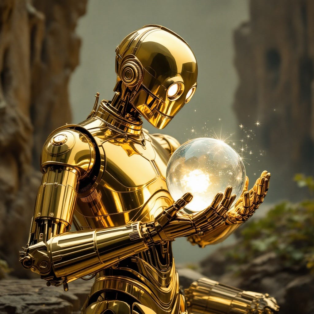A robot holding a glowing ball

AI-generated content may be incorrect.