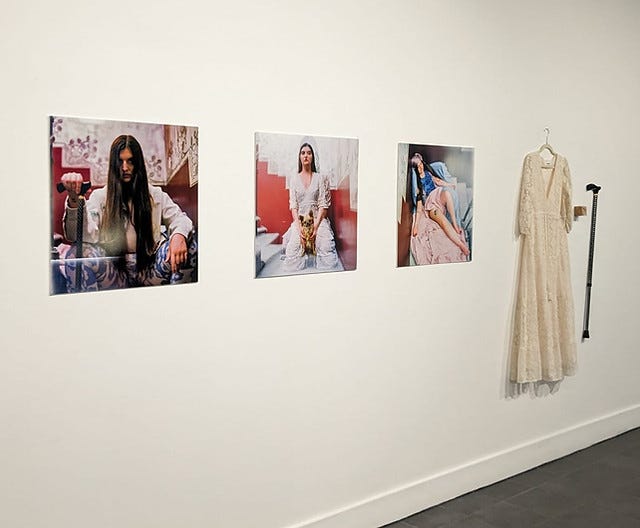 Artists displayed in an exhibition