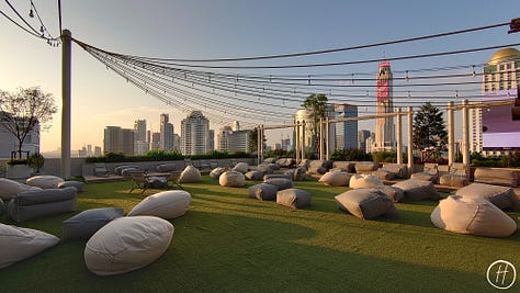 Outdoor shared spaces on 9th floor
