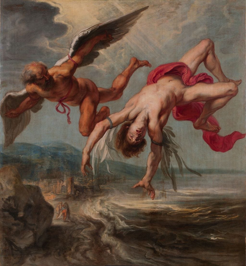 The Story in Paintings: Icarus and his downfall – The Eclectic Light Company