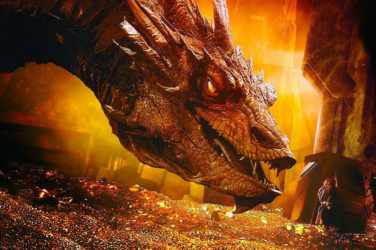 Smaug in The Hobbit