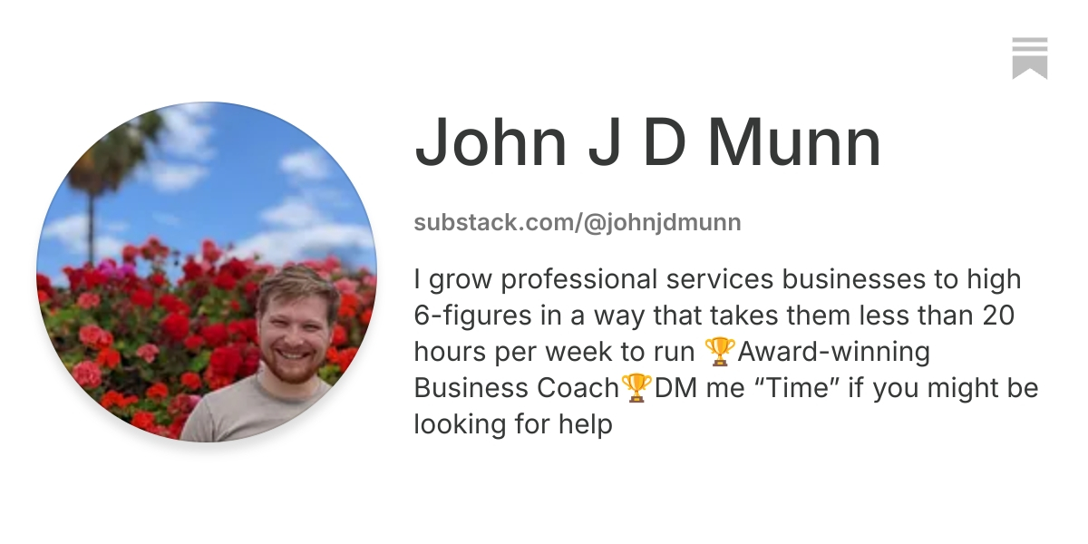 John J D Munn | Substack