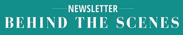 Merida Johns - Behind the Scenes Author Newsletter