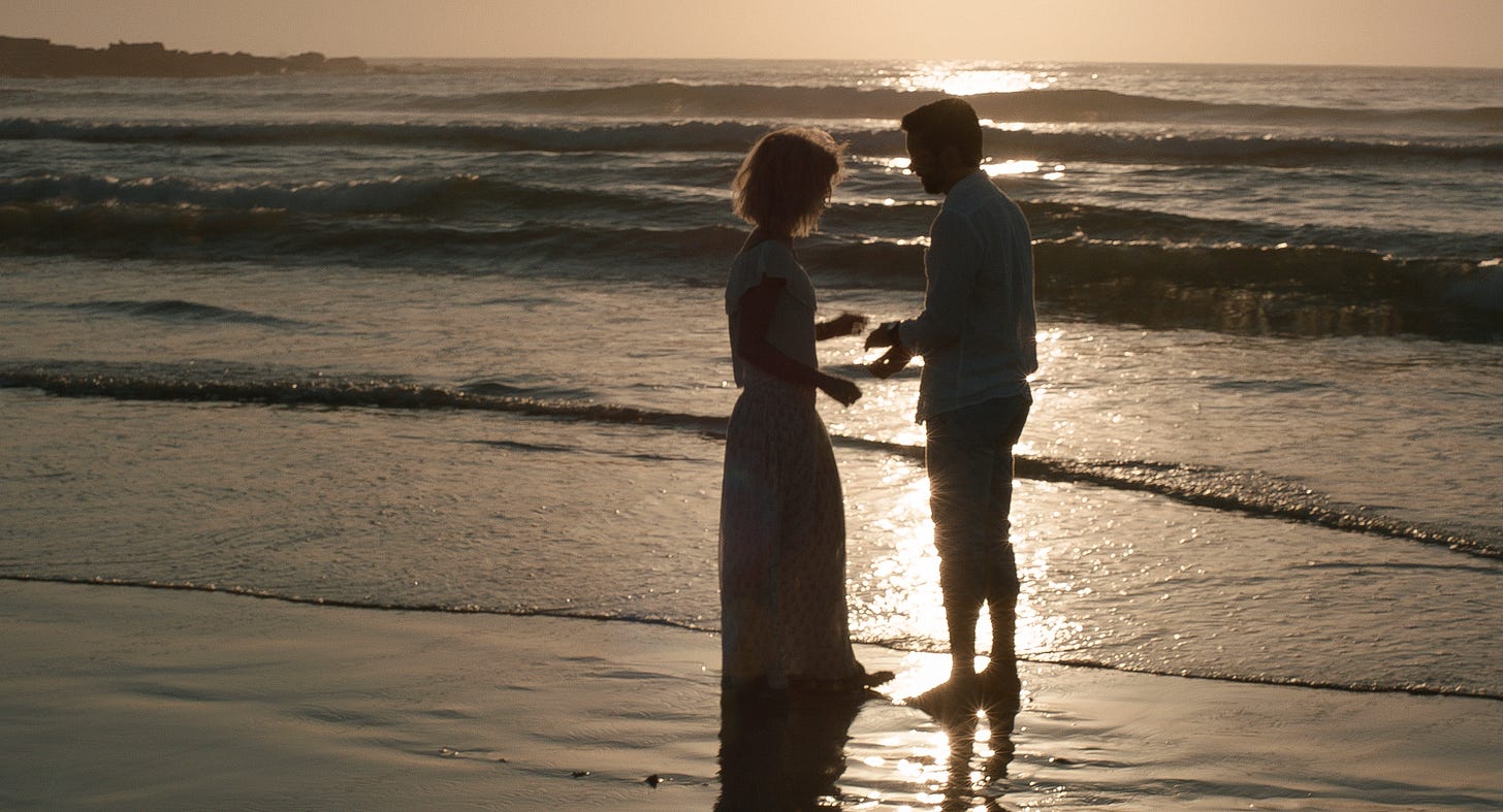 movie still - Zelos characters Sarah and Bernard (Shannon Ashlyn and Ben Mortley) movie still - Zelos characters Sarah and Bernard (Shannon Ashlyn and Ben Mortley)