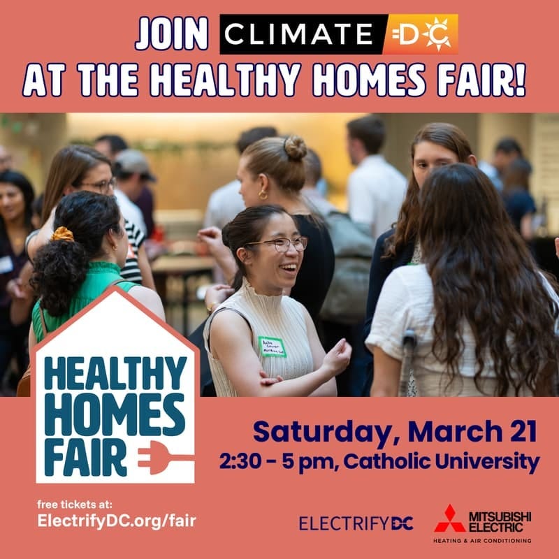 Cover Image for Climate DC x Electrify DC: Healthy Homes Fair meetup Cover Image for Climate DC x Electrify DC: Healthy Homes Fair meetup