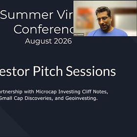 Summer 2026 Conference Pitch by Multibagger Mike