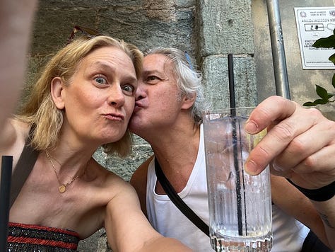 Top L-R: devouring an octopus panino, the original Ligurian focaccia, Marinda black pomodori, fresh caught sardines, Mar Ligure, fried anchovies with lemon heaven, colored-tile alimentari, fishing nets and boats on the public beach, duck face toast with my love