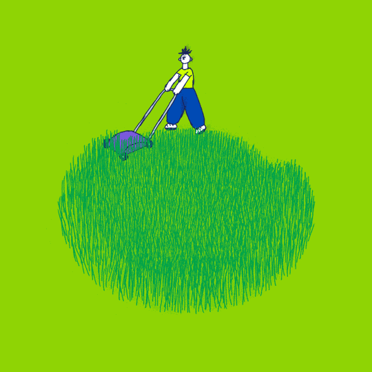 Yard Work Loop GIF by notofagus - Find & Share on GIPHY