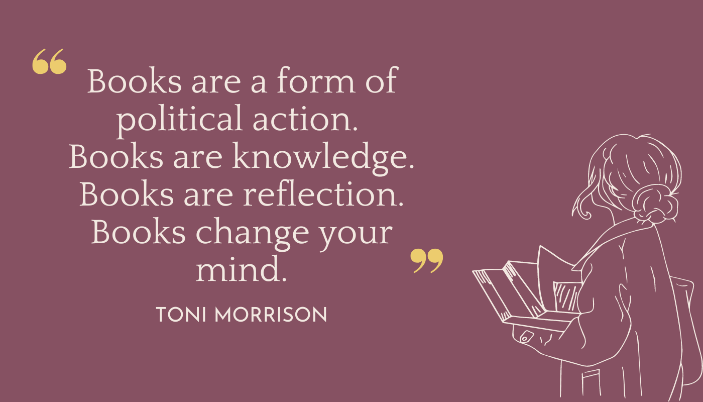 Toni Morrison quote on books