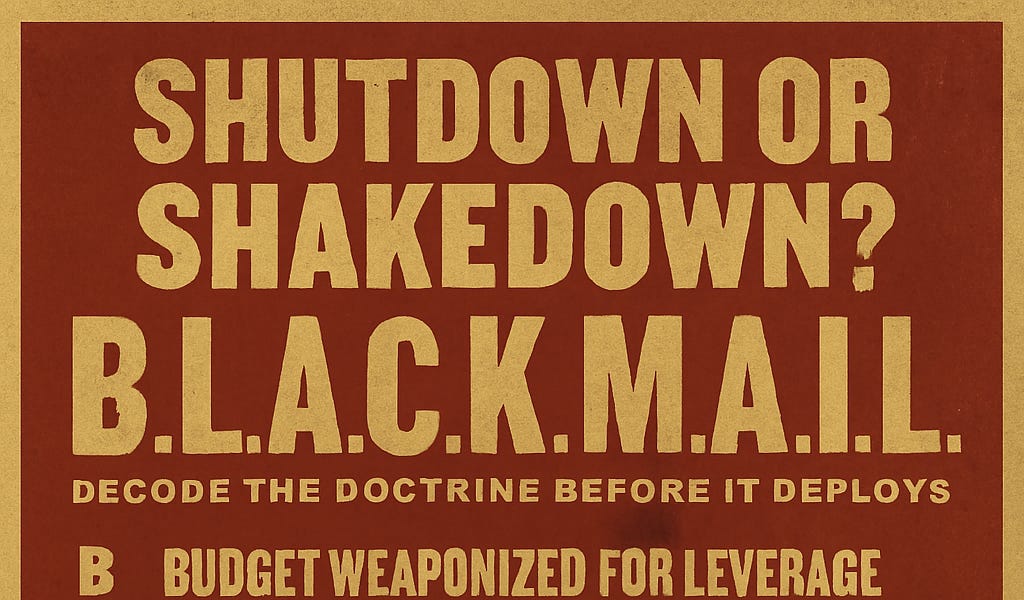 🧠 Shutdown or Shakedown? Decoding the Blackmail Accusation