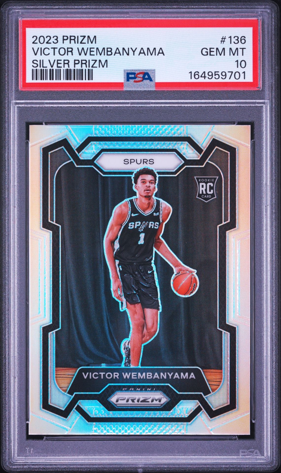 2023 Victor Wembanyama Prizm Silver #136 PSA 10