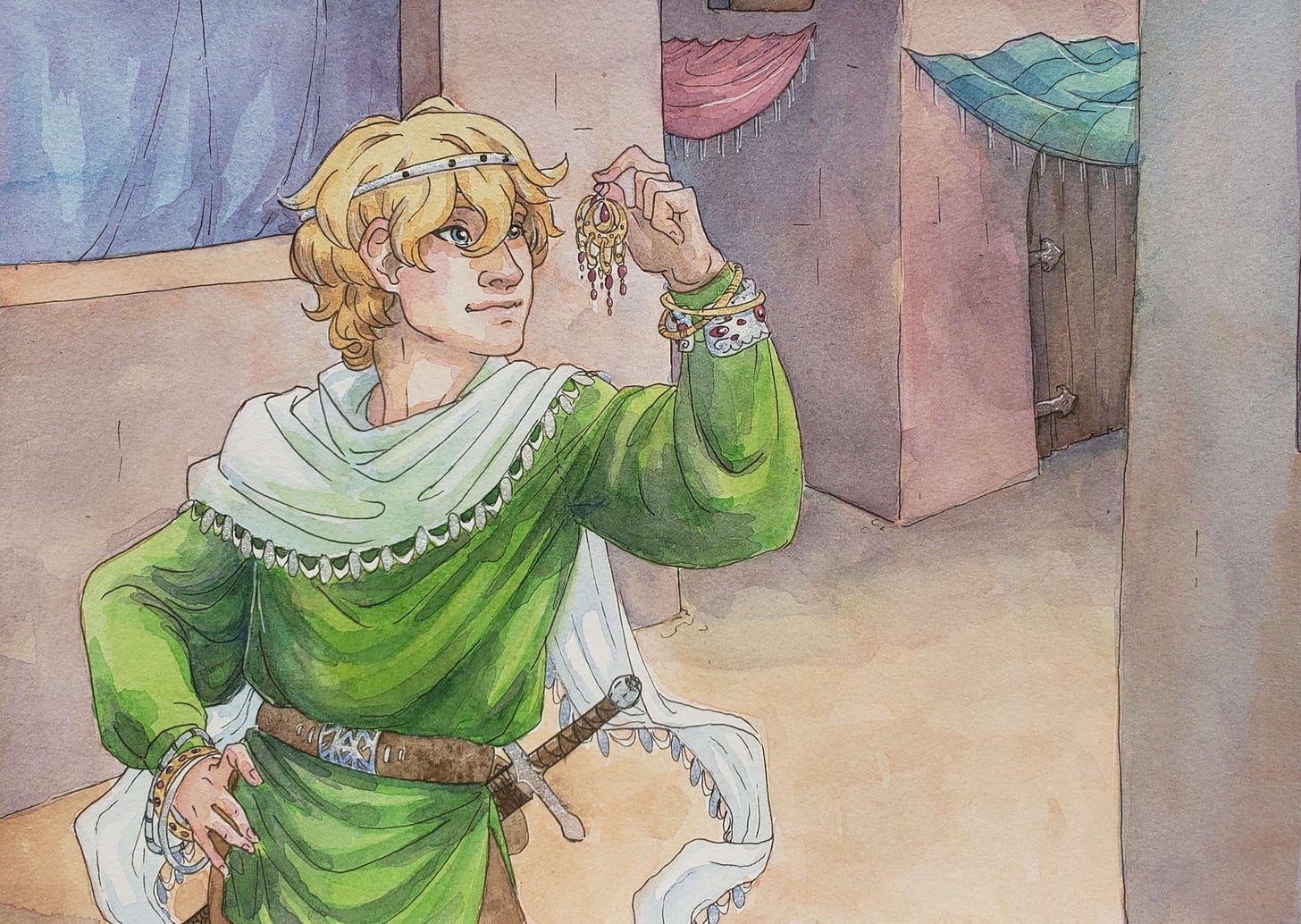 "A Gift for Susan" watercolor x Hannah @bhreemfoxxe