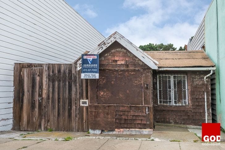 The listed property at 16 De Long Street in San Francisco that sold for $1.2 million. Courtesy of Vanguard Properties The listed property at 16 De Long Street in San Francisco that sold for $1.2 million. Courtesy of Vanguard Properties