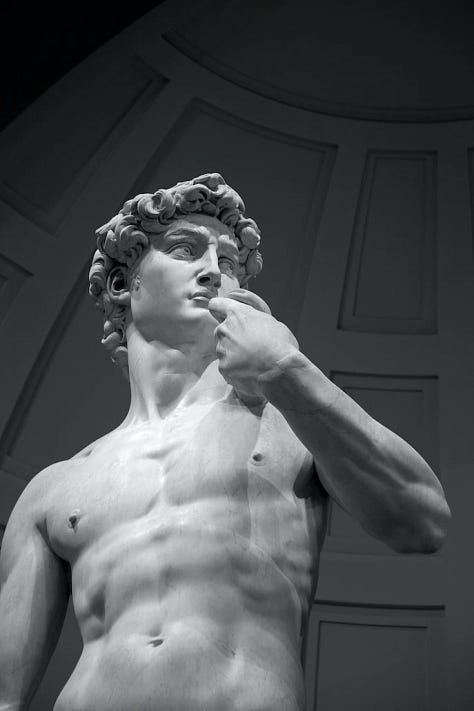Various Renaissance public artworks.
