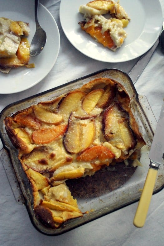 peach and apricot clafoutis nigella eats everything