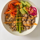 A nourishing meal plan for busy weeks, my honest thoughts on diet culture, and why I turned my kitchen into a salad bar - v.86