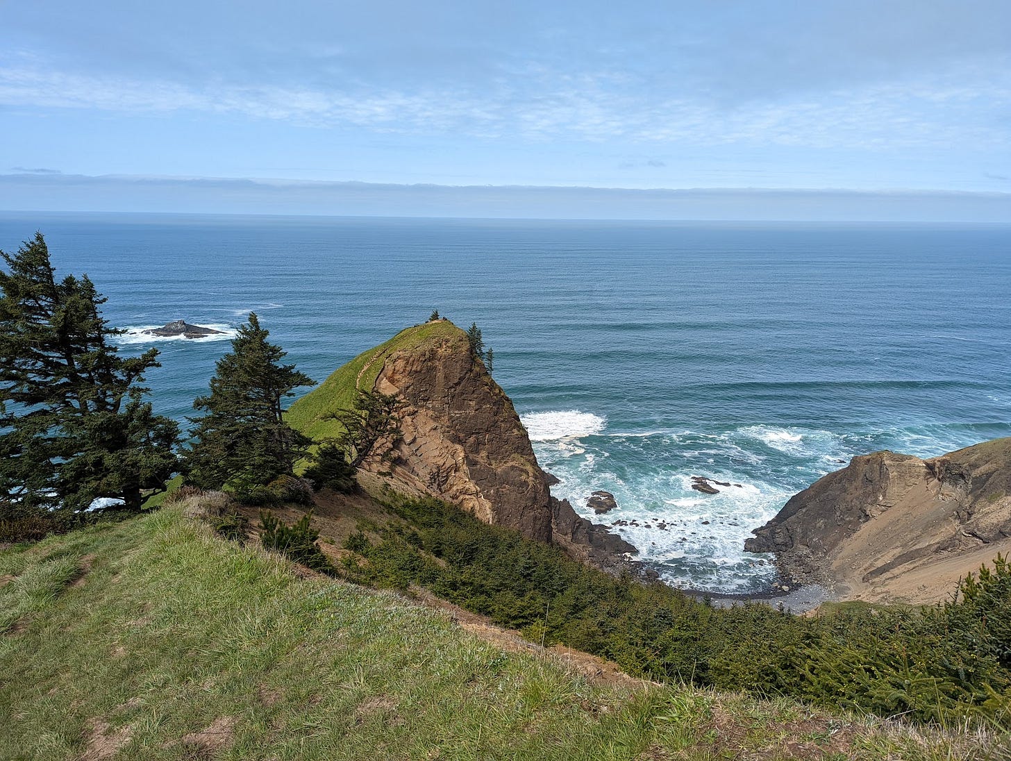 God's thumb, a coastal bluff outside of Lincoln City Oregon.