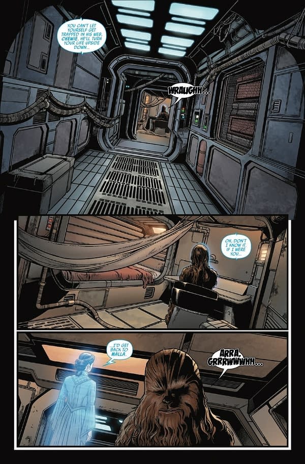 Interior preview page from STAR WARS: HAN SOLO - HUNT FOR THE FALCON #2 RAMON ROSANAS COVER