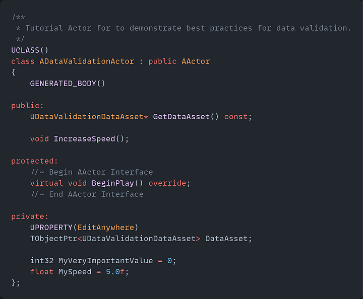 Header and CPP File - Without Validation